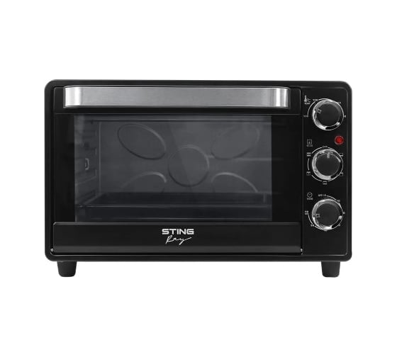 Духовой шкаф STINGRAY ST-EO128A мини-печь черный жемчуг 28 л, конвекция 43246
