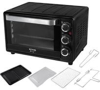 Духовой шкаф STINGRAY ST-EO128B мини-печь черный жемчуг 28 л, конвекция, вертел 43247