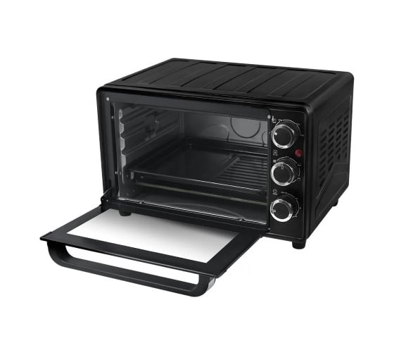 Духовой шкаф STINGRAY ST-EO128B мини-печь черный жемчуг 28 л, конвекция, вертел 43247