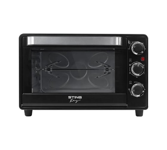 Духовой шкаф STINGRAY ST-EO128B мини-печь черный жемчуг 28 л, конвекция, вертел 43247