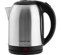 Чайник электрический Galaxy LINE GL 0329, серебристый, металл, 2000 Вт, 2.2 л 7010103290