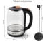 Чайник стеклянный HOME ELEMENT HE-KT2304 темный янтарь 39354 8