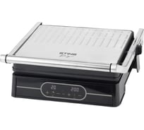 Электрогриль STINGRAY ST-SM1215A черный/сталь, 2 в 1, гриль и планча, режим барбекю 41796