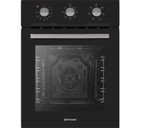 Встраиваемый духовой шкаф Gressel 45 см, 6 режимов, 50 л, конвекция, двойное стекло, гриль, доводчик дверцы, таймер U4ES16000