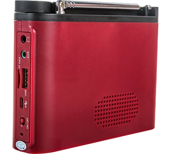 Цифровой радиоприемник Perfeo ТАЙГА FM MP3 встроенный аккумулятор, USB, бордо 30015142