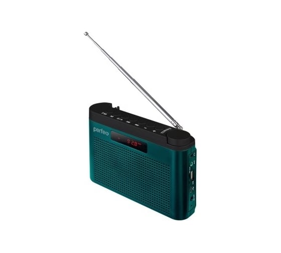 Цифровой радиоприемник Perfeo ТАЙГА FM MP3, встроенный аккумулятор, USB, синий 30015161