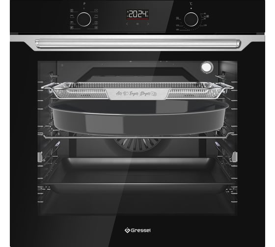 Встраиваемый духовой шкаф Gressel 60 см, 60 л, 8 режимов U6ES69005
