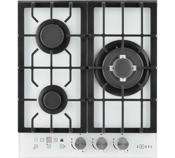 Газовая варочная панель ZUGEL ZGH450W белая