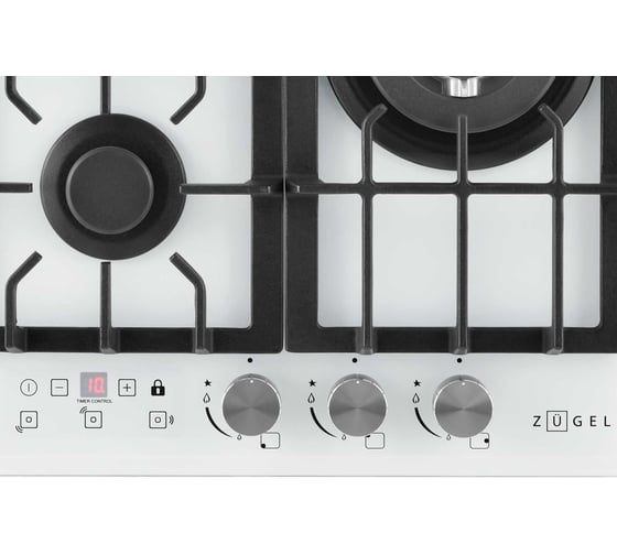 Газовая варочная панель ZUGEL ZGH450W белая