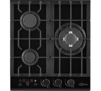 Газовая варочная панель ZUGEL ZGH450X черное стекло