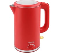 Металлический чайник MARTA красный коралл MT-4557 36891