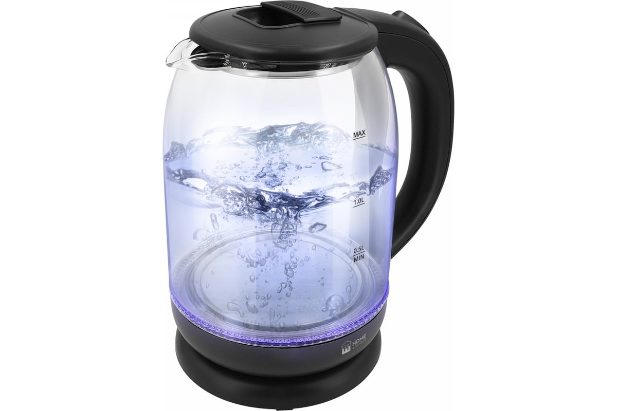 Стеклянный чайник HOME ELEMENT черный жемчуг HE-KT186ч - выгодная цена ...
