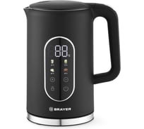Чайник электрический BRAYER 6107BR-BK 2200 Вт, 1.7 л, Cool Touch, cенсорное управление, автоотключение BR6107BK