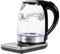 Чайник электрический Galaxy LINE GL 0593, черный, стекло, 2200 Вт, 1,7 л, 7010105930