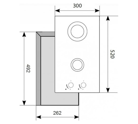 Варочная поверхность газовая AKPO PGA 302 FGC2 BL 16051