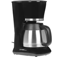 Кофеварка FIRST 5459-3 Special Edition, 800 Вт, 10 чашек, металлическая колба-термос, подогрев Black FA-5459-3 Black