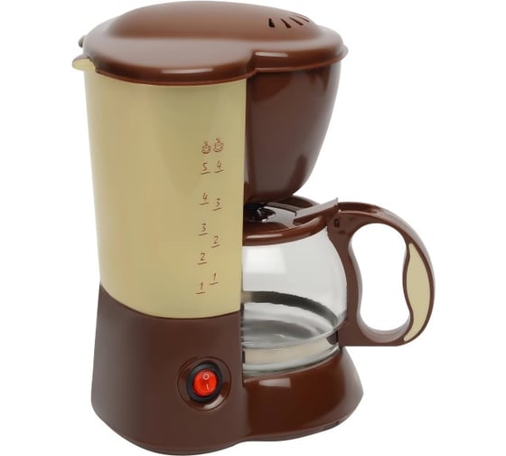 Кофеварка FIRST 5458 550 Вт, 5 чашек, подогрев Brown FA-5458 Brown