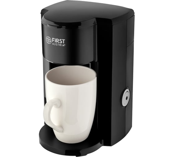Кофеварка FIRST 5463 1 чашка, 300 Вт Black/Silver Spray FA-5463-BlackSilver Spray