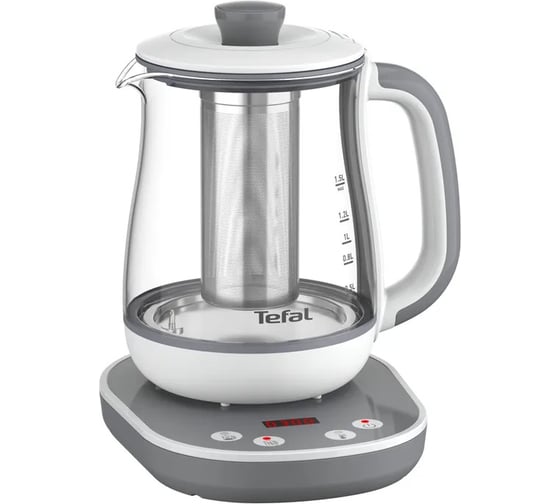 Чайник TEFAL BJ551B10 1.5 л, белый (стекло/пластик) 1846180 1