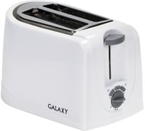 Тостер электрический Galaxy GL 2906, белый, пластик, 850 Вт, регулятор степени поджарки 5021329060