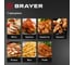 Аэрогриль BRAYER 2035BR ,1800 Вт,6 л, t. 200С, съемная корзина, таймер, LCD-дисплей, 7 программ BR2035 16