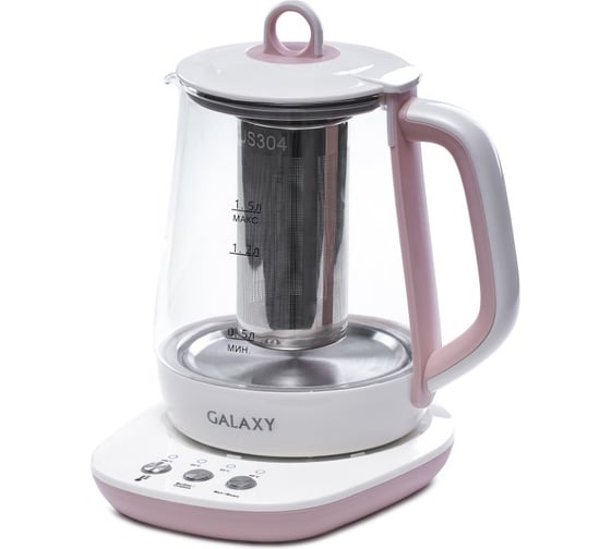 Электрический чайник Galaxy GL 0591 розовый 1200 Вт, объем 1,5 л гл0591роз