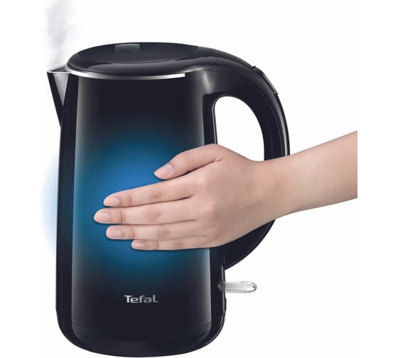 Чайник TEFAL KO260830 1.7 л, 1800 Вт, черный (пластик) 384628