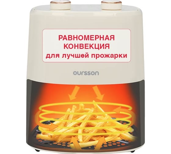 Аэрогриль OURSSON (Слоновая кость) AF3501/IV