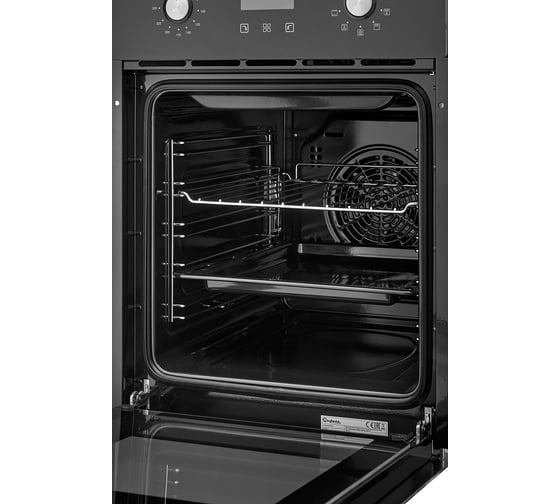 Шкаф духовой электрический встраиваемый Bufett 45см, 50л, 9 функций 2800Вт черный 640171