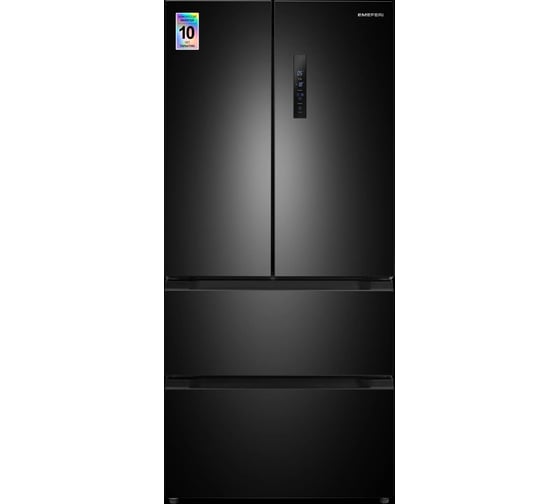 Холодильник отдельностоящий с инвертором MEFERI MFR83BLACK IX TOTAL NO FROST FRENCH DOOR COMFORT МФ-00001028