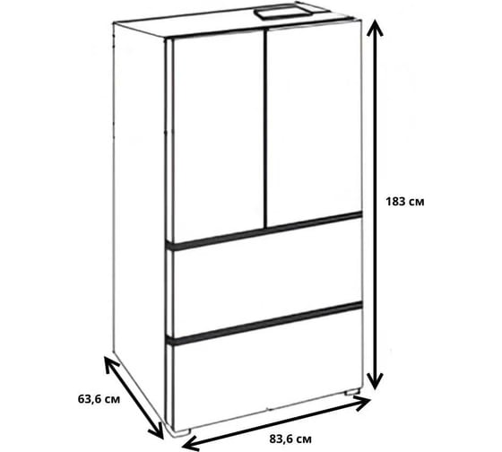 Холодильник отдельностоящий с инвертором MEFERI MFR83IX TOTAL NO FROST FRENCH DOOR COMFORT MEFERI МФ-00001027