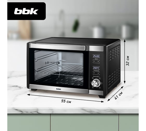 Электрическая духовка bbk OE3081D черный/нержавеющая сталь ЦБ-00002309