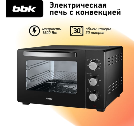 Электрическая духовка bbk OE3037M черный ЦБ-00002311