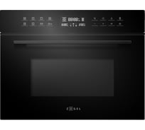 Встраиваемый компактный духовой шкаф с СВЧ ZUGEL ZOE610B, черный 739314