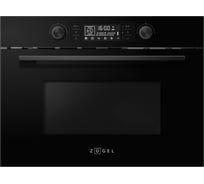 Встраиваемый компактный духовой шкаф с СВЧ ZUGEL ZOE609B, черный 739312