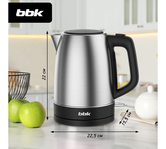 Электрический чайник bbk EK1764S черный/нержавеющая сталь ЦБ-00002235