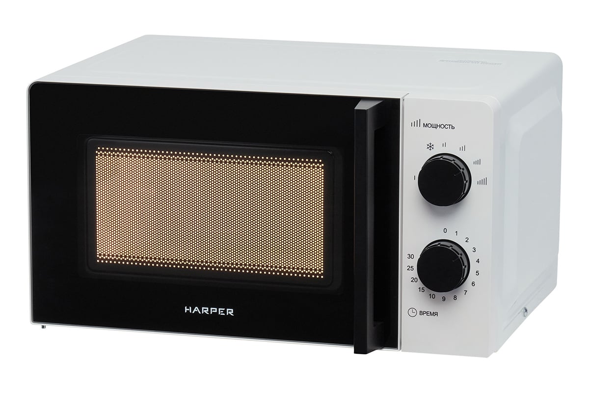 Микроволновая печь HARPER HMW-20SM01 WHITE H00002930 - выгодная цена,  отзывы, характеристики, фото - купить в Москве и РФ