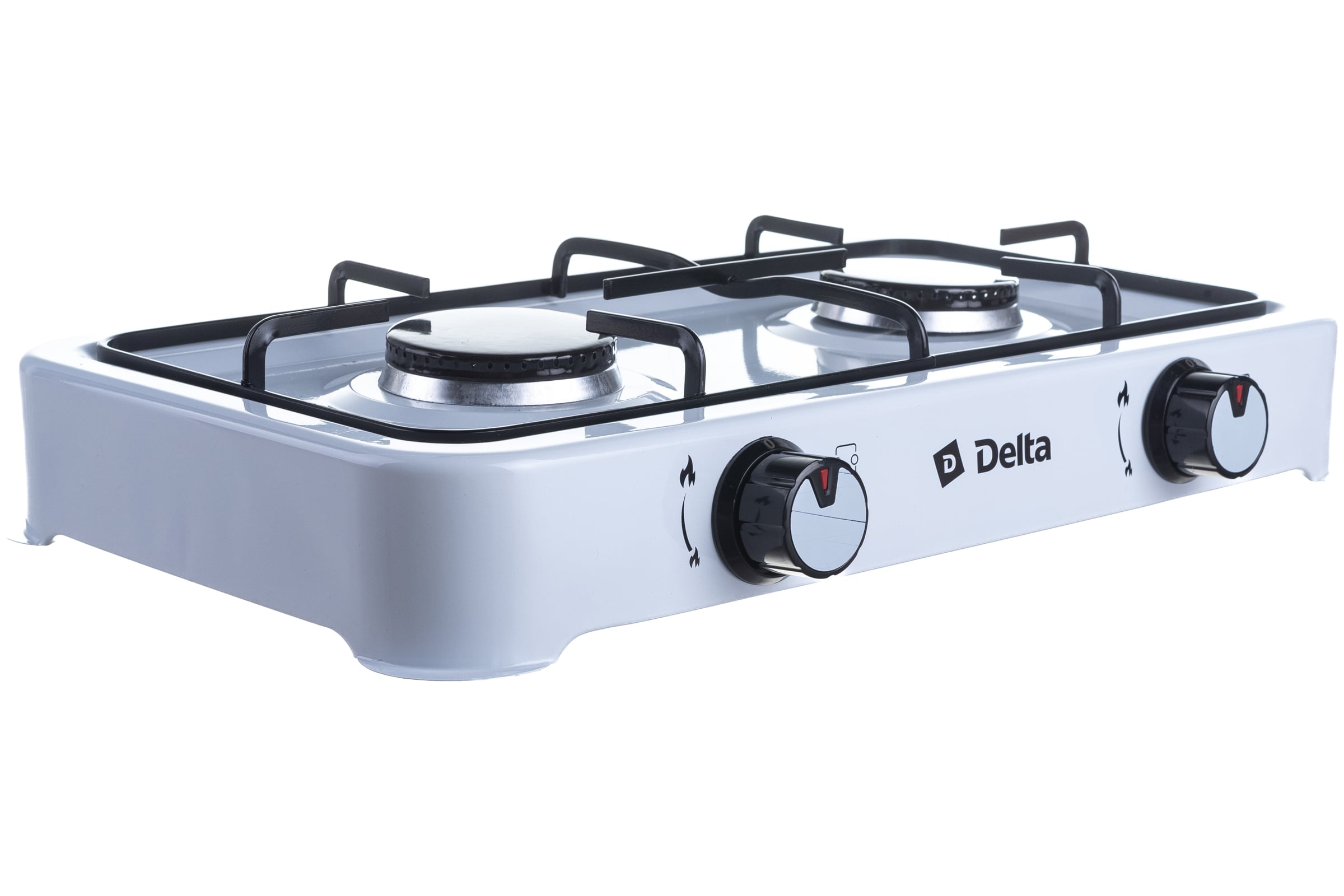 ДвухконфорочнаягазоваяплитаDeltaD-2206цветбелыйР1-00009960