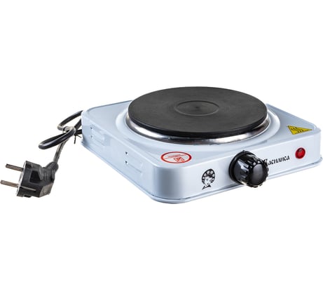 Одноконфорочная электрическая плита ВАСИЛИСА ВА-904 диск белая 0R-00006215