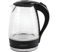 Чайник Energy E-283 wave черный 1.7 л стекло пластик 004676