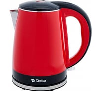 Чайник Delta DL-1370 пластик двойная стенка красный с черным 1.8 л 0R-00005506