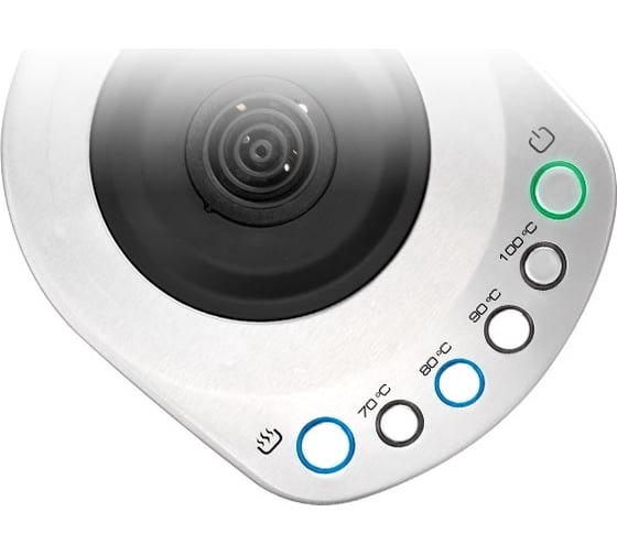 Чайник Centek CT-0060 Dubai 1.7 л 2200 Вт стенд с 4 температурными режимами LED-подсветка отделка нержавеющая сталь