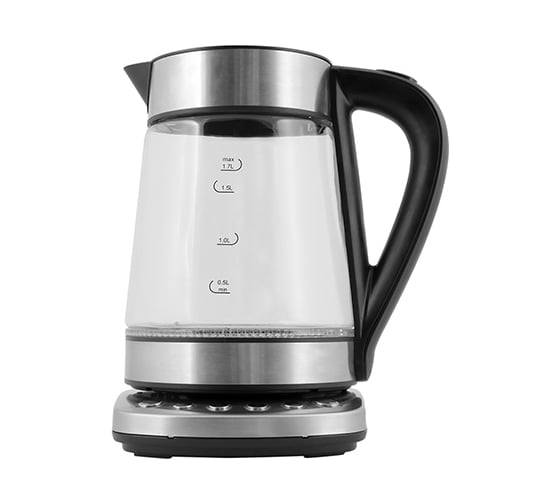 Чайник Centek CT-0060 Dubai 1.7 л 2200 Вт стенд с 4 температурными режимами LED-подсветка отделка нержавеющая сталь