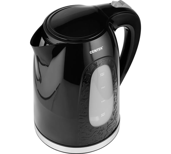 Чайник Centek 2 л, 2200 Вт открывание кнопкой внутренняя подсветка CT-0041 Black