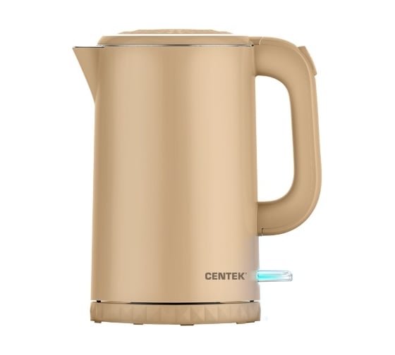 Чайник Centek металл 17л 2200Вт двойные стенки кнопка откр на ручке CT-0020 Beige