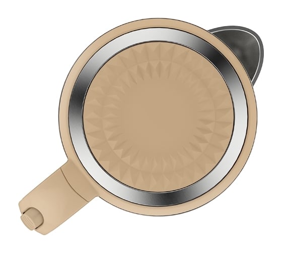 Чайник Centek металл 17л 2200Вт двойные стенки кнопка откр на ручке CT-0020 Beige