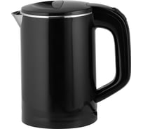 Чайник Centek 0.6 л 1100 Вт бесшовная колба двойные стенки защита от перегрева CT-0006 Black