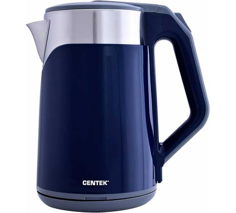 Чайник Centek 2л 2000W двойн корпус сталь+пластик двойн стен сохран тепла CT-0023 Blue