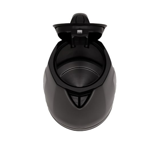 Чайник Centek CT-0043 Black 2 л, 2200 Вт, LED подсветка, стальная отделка базы, хромированный элемент