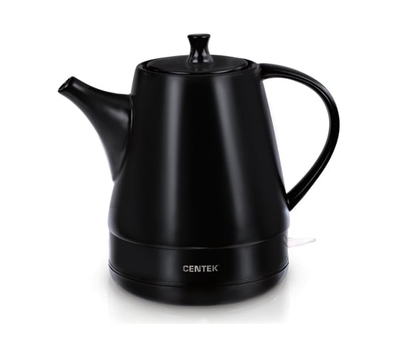 Чайник Centek Astana 1.2л, 1500Вт, чёрная керамика, матовый корпус CT-0063 Black 1